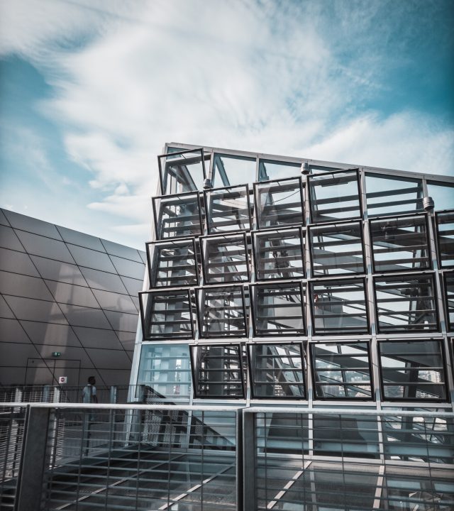 grey concrete building